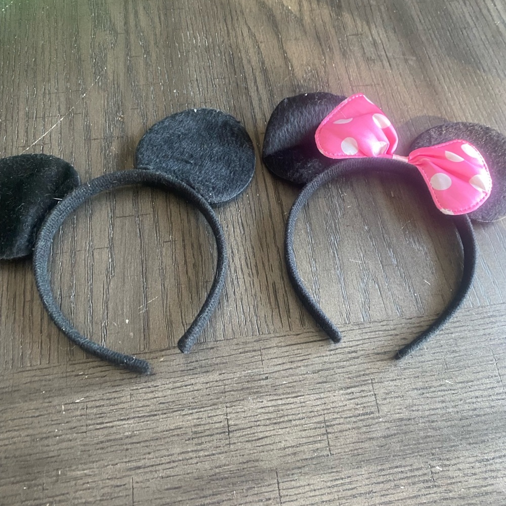 Disney Black and Pink Minnie Mouse Ears Headbands
